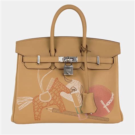 hermes leather tote with handle with print|vintage Hermes pre owned bags.